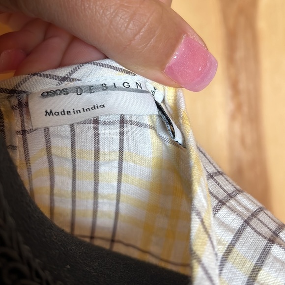 ASOS Multicolor Plaid Ruffle Top - Picture 11 of 12